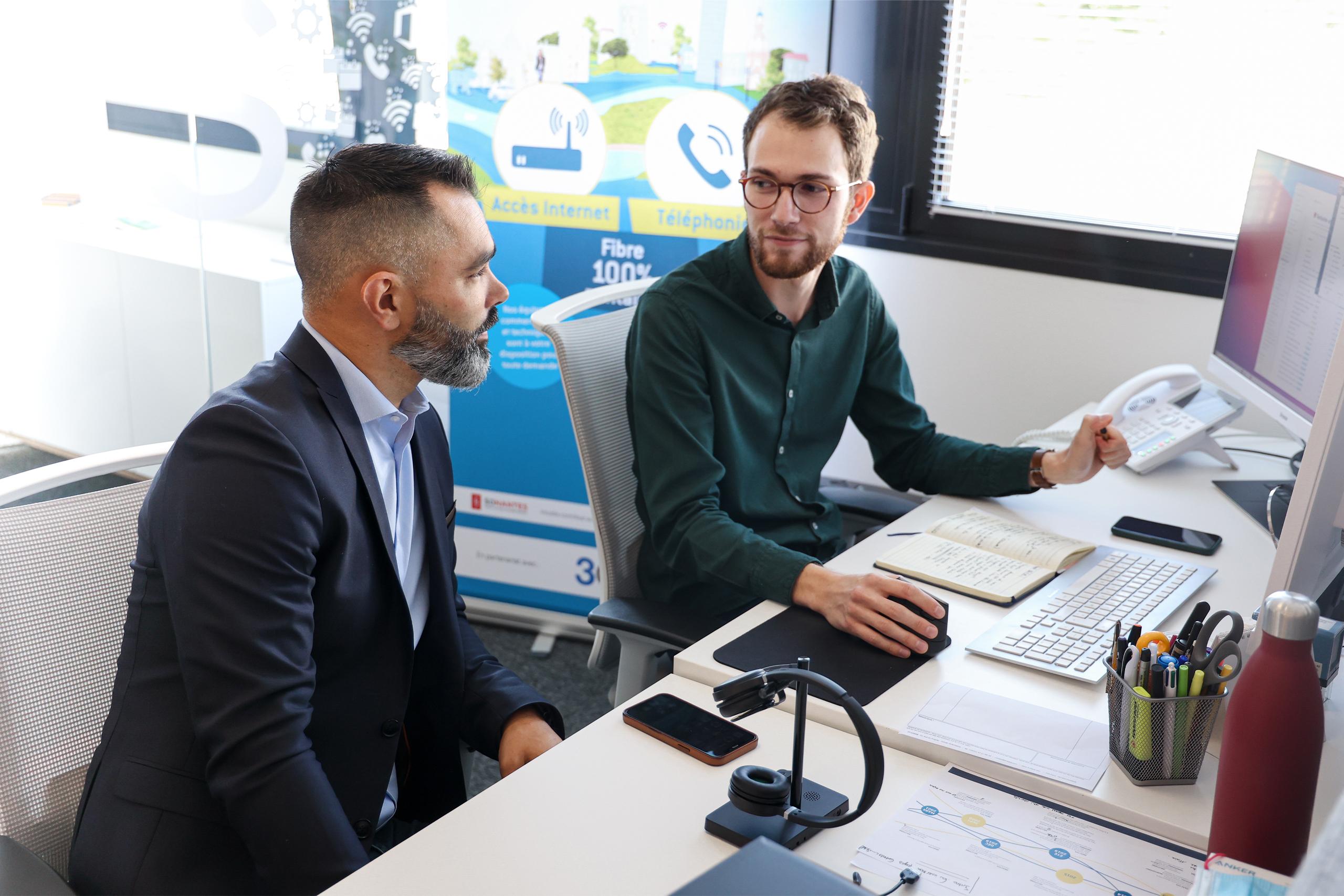 Accompagnement d’un client par l’équipe Intuidis